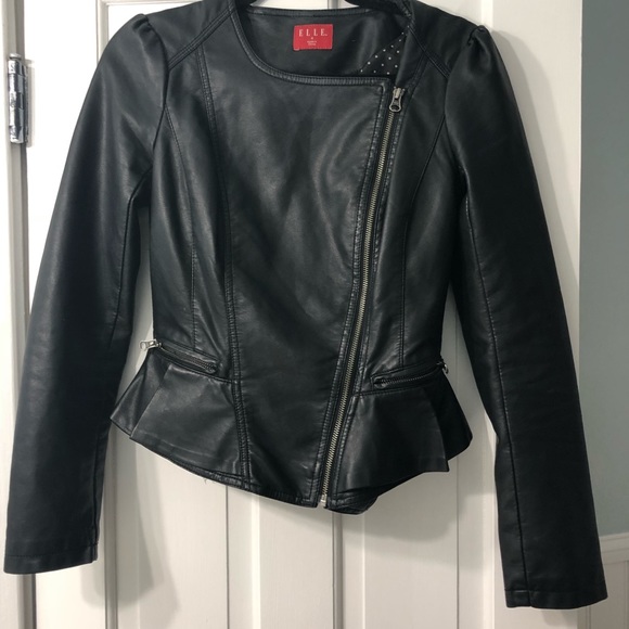 Elle Faux Leather Jacket 